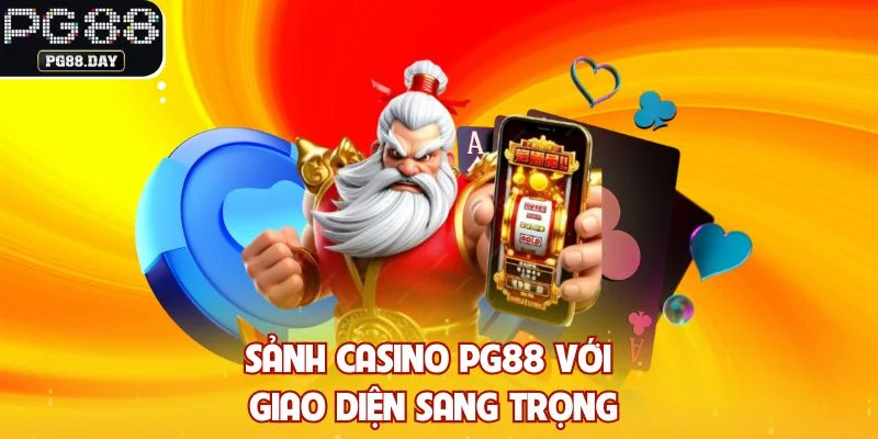 Sảnh Casino PG88 với giao diện sang trọng